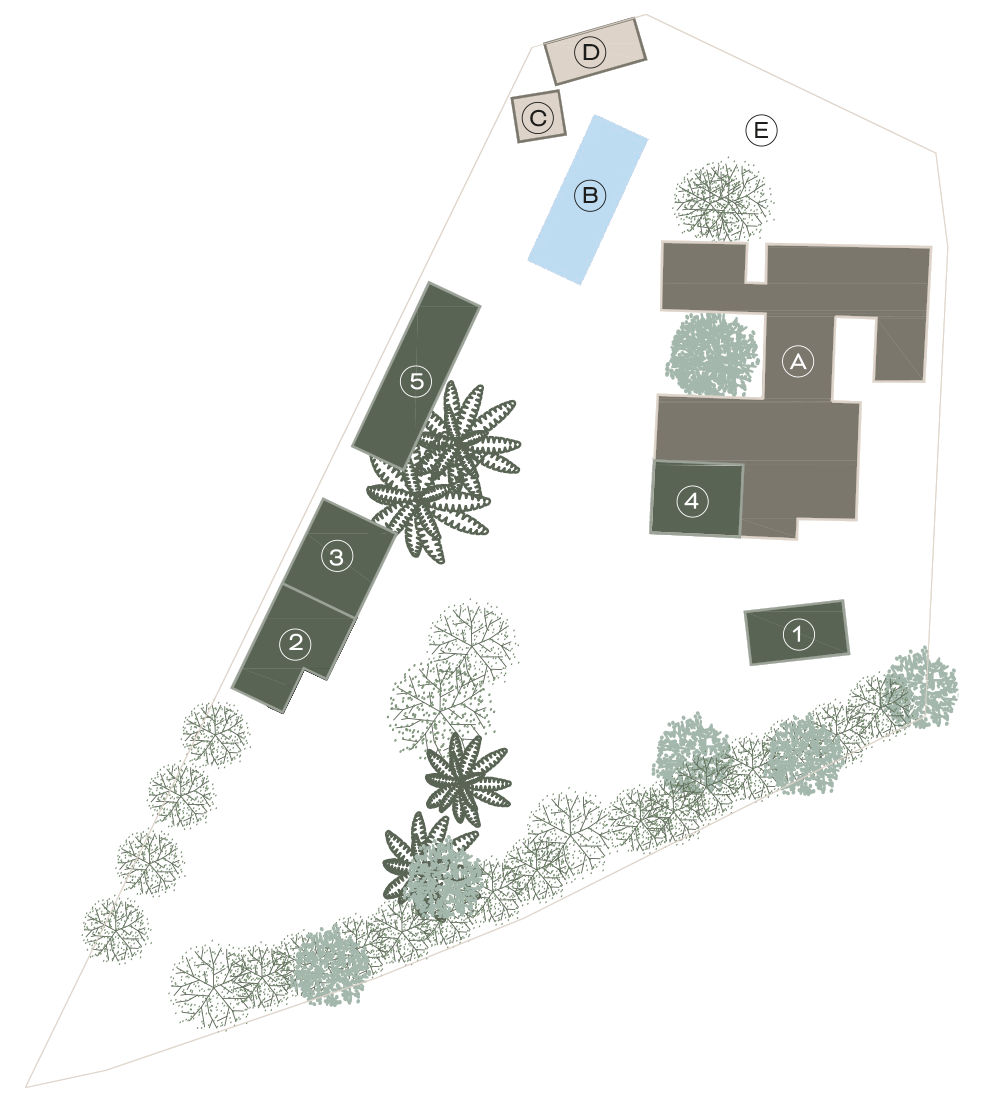 Plan de la Villa Méditerranée by Archipel
